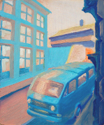 Ulice 2 / Street 2, olej na plátně / oil on canvas,  40X30, 2003