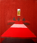  Porada  / Meeting,  akryl na plátně / acrylic on canvas, 40X35, 2005