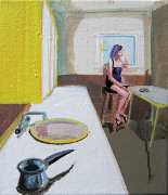  Kuchyň VI / Kitchen VI, akryl, email na plátně /acrylic, enamel on canvas, 35X30, 2005
