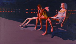  Dlouhá šichta III / Long shift III, akryl na plátně / acrylic on canvas, 30X70, 2006