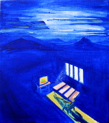  Noční vidění / Night vision, akryl na plátně / acrylic on canvas, 37X33, 2007