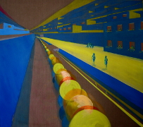 Únos II / Kidnapping II, akryl na plátně / acrylic on canvas, 170X190, 2008
