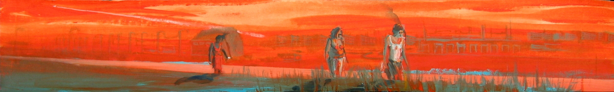 Apokaliptik I, akryl na plátně / acrylic on canvas, 20X160 , 2009