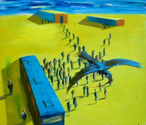  Do stínu / To the shade, akryl na plátně / acrylic on canvas, 130X150, 2009