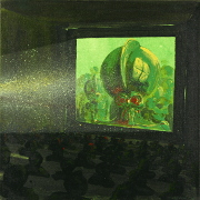 Kino II / Cinema II, akryl na plátně / acrylic on canvas, 70X70,  2010
