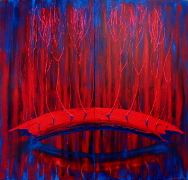  Červený kmen II / Red trunk II,  akryl na plátně / acrylic on canvas, 190X200,  2012