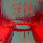  Měsíční údolí, akryl na plátně / acrylic on canvas, 100X100, 2012