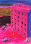 Město snů II / Dream city II, 70X50, akryl na plátně / acrylic on canvas, 2017
