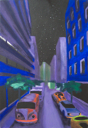 Ulice 3 / Street 3, olej na plátně / oil n canvas,  100X70, 2003