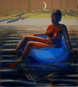 Dlouhý den / Long day, akryl na plátně / acrylic on canvas, 190X170, 2008
